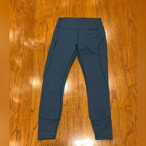 Lululemon Wunder Train HR Leggings Tights Movement Everlux 6 Indochine Blue 25”
